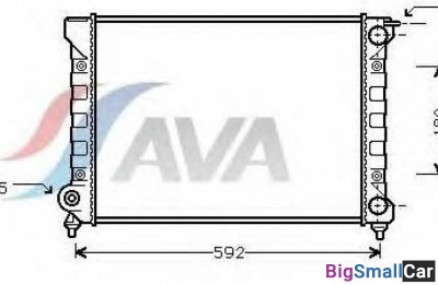 Радиатор охлаждения AVA quality cooling VWA2045 52 Радиатор охлаждения AVA quality cooling VWA2045 52