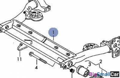 Балка задняя podramnik A0105