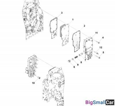 Теплообменник масляный 6ISBe (Маслоохладитель) 3975818 (Оригинал) - купить Твердилово