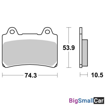 Тормозные колодки, передние Sinter / SBS 590HS