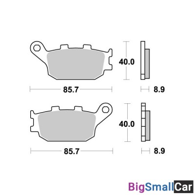 Тормозные колодки, задние Sinter / SBS 657LS