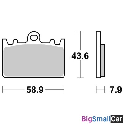 Тормозные колодки, передние Sinter / SBS 666HS