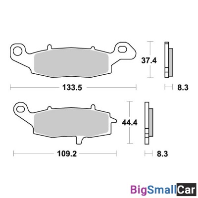 Тормозные колодки, передние Sinter / SBS 705HS