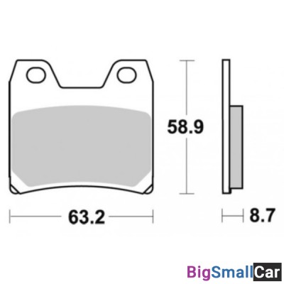 Тормозные колодки, задние Sinter / SBS 770LS