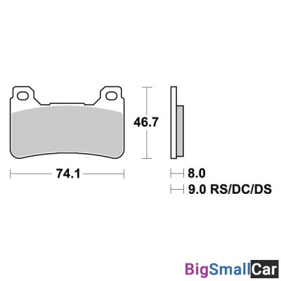 Тормозные колодки, передние Sinter / SBS 809HS