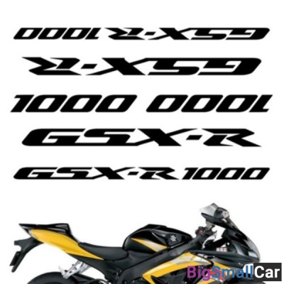 Наклейки CRAZY IRON SUZUKI GSX-R 1000 black 07148