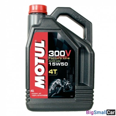 Масло моторное MOTUL 4T 300V FACTORY LINE NEW 15W50 4L 104129