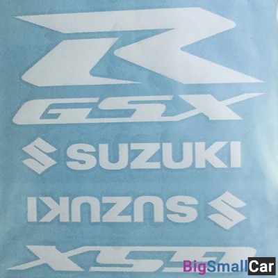 Наклейки CRAZY IRON SUZUKI GSX-R white 08662
