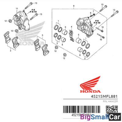 Болт HONDA 45215-MFL-881