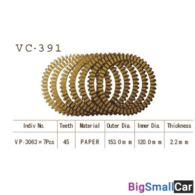 Диск сцепления VESRAH VC-391