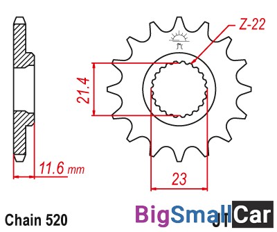 Звезда ведущая JT JTF583.15