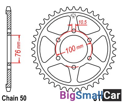 Звезда ведомая JT JTR816.43