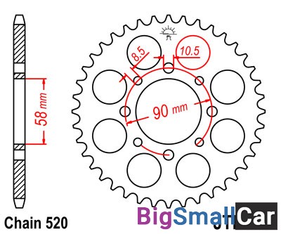 Звезда ведомая JT JTR273.44