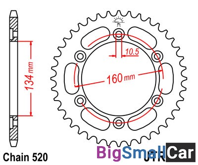 Звезда ведомая JT JTR1308.45