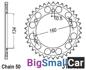 Звезда ведомая JT JTR1306.40 - купить Твердилово