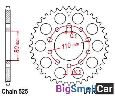 Звезда ведомая JT JTR1332.46 - купить Твердилово