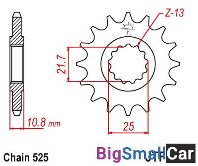 Звезда ведущая JT JTF1586.17 - купить Твердилово