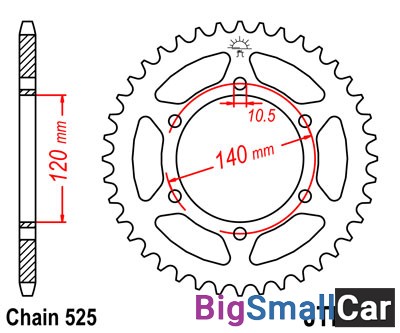 Звезда ведомая JT JTR498.40 - купить Твердилово