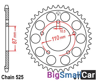 Звезда ведомая JT JTR807.45 - купить Твердилово