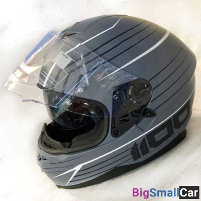 Шлем IXS HX1100 2.1 matt/grey/white S X14075-M91-S