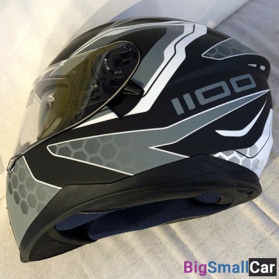 Шлем IXS HX1100 2.2 blk.matt/wh/grey XS X14082-M31-XS