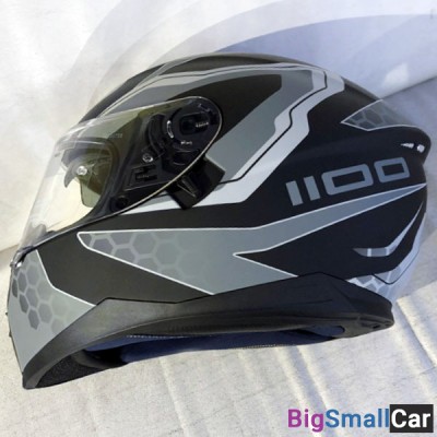 Шлем IXS HX1100 2.2 blk.matt/grey S X14082-M39-S