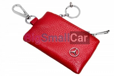 Чехол Для Ключей Merсedes Универсальный, Кожаный С Металическим Значком, Красный bgt1015 - купить Твердилово