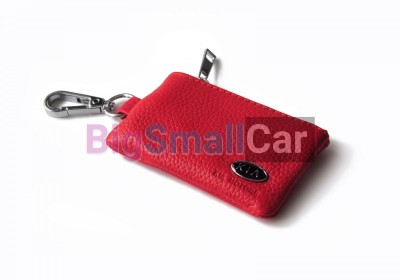 Чехол Для Ключей Kia Универсальный, Кожаный С Металическим Значком, Красный bgt1044 - купить Твердилово